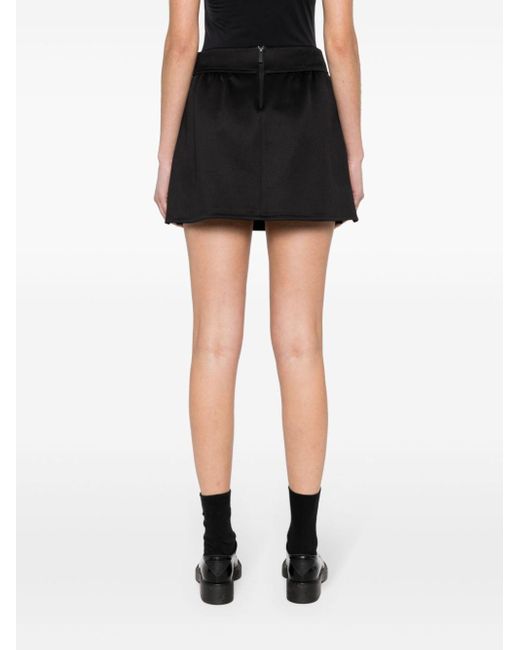 Max Mara Black Nettuno Scuba Mini Skirt