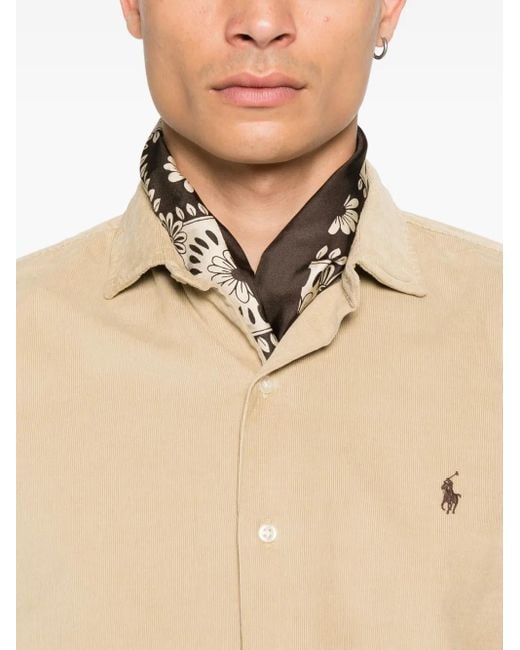メンズ Polo Ralph Lauren ポロポニー シャツ Natural
