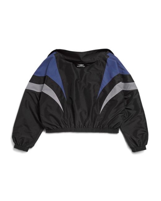 Balenciaga Blue 3b Sports Icon Bomber Jacket