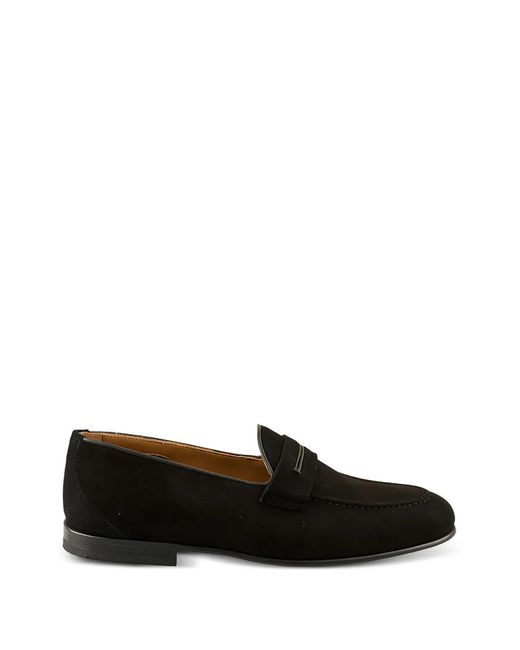 STURLINI FIRENZE Black Penny-Slot Loafers for men