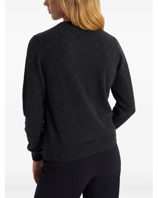Pringle of Scotland Blue Crew-Neck Cashmere Cardigan