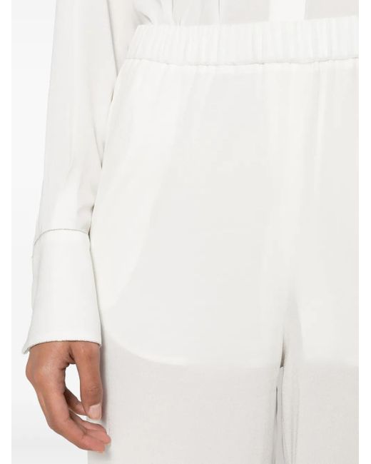Fabiana Filippi White Elastic Pants