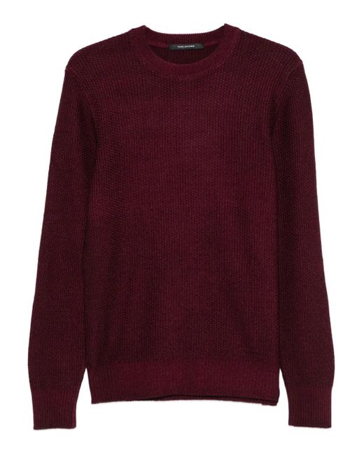 Tagliatore Purple Crew-Neck Sweater for men