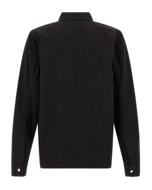 Thom Krom Black Snap-Button Pocket Shirt for men