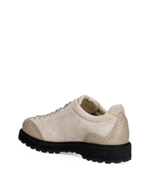 Diemme White Chaussures À Détail Richelieus Et Empiècements for men