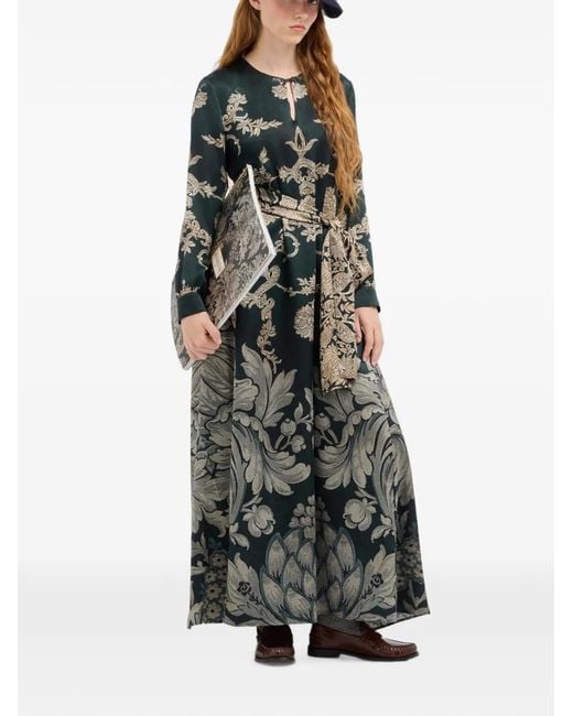 Pierre Louis Mascia Green Mutka Maxi Dress