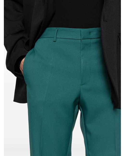 Jil Sander Green Pressed-crease Straight Trousers for men
