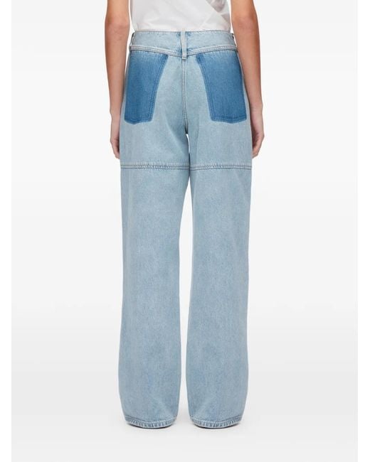 3.1 Phillip Lim Blue Colourblock Trousers