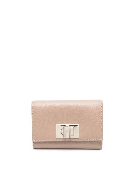 Furla Pink Twist-Lock Logo-Plaque Wallet