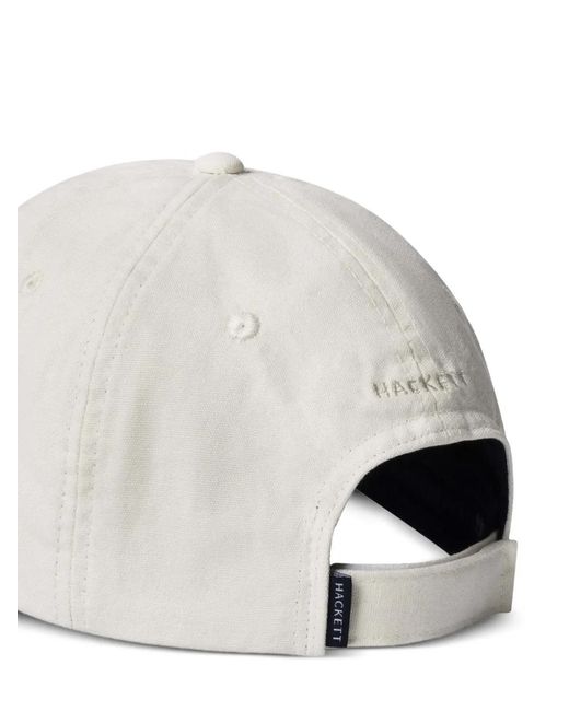 Hackett White Washed Brolly Baseball Cap for men