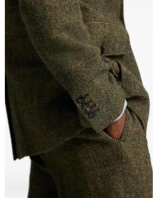 メンズ RRL ヘリンボーン パッチポケットジャケット Green