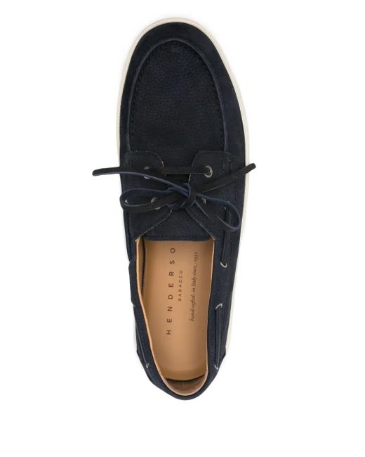 Henderson Blue Suede Boat Shoes for men