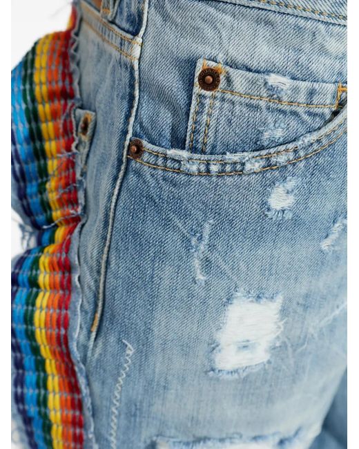 DSquared² Blue Loose Fit Twist Jeans