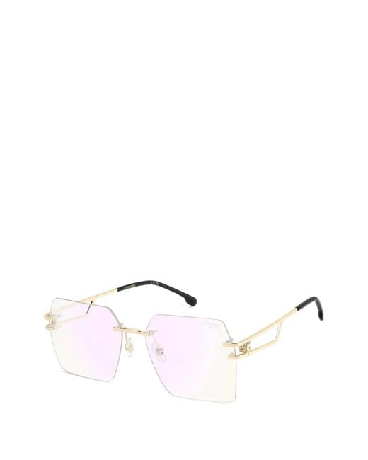 Carrera Pink Geometric-Frame Glasses