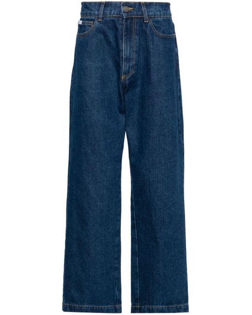 Rassvet (PACCBET) Blue Typo Classic Mid-rise Straight-leg Jeans for men