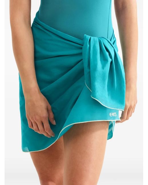 Eres Blue Cabine Contrasting-Trim Sarong