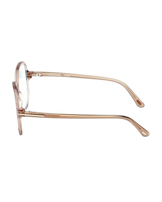 Tom Ford Natural Round-Frame Glasses