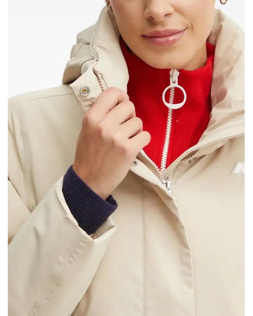 Giacca Marlette Con Cappuccio di K-Way in Natural