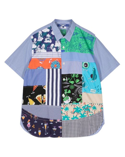Junya Watanabe Gray X Lousy Livin Patchwork Shirt for men