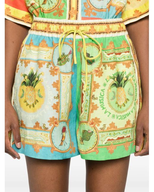 ALÉMAIS Green La Musica Shorts