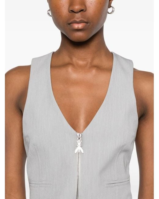 Patrizia Pepe ジップアップ ベスト Gray