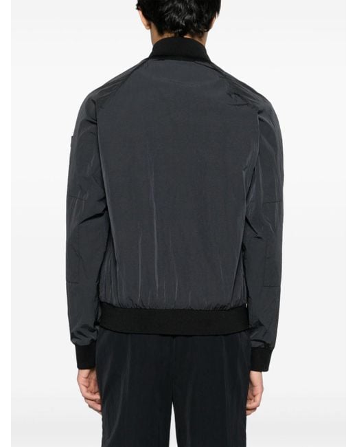 Peuterey Black Agnel 01 Zip-up Crinkled Jacket for men