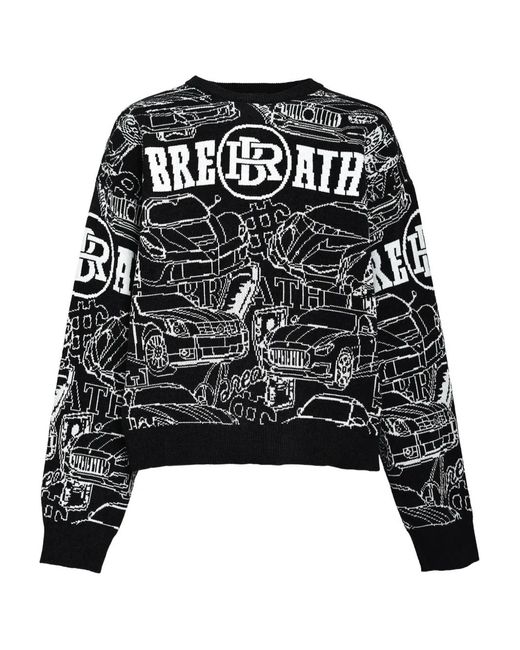 Maglione Con Stampa di BREATH in Black da Uomo