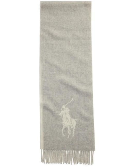 Polo Ralph Lauren Gray Big Pony Scarf