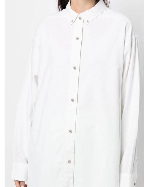 Fear Of God White Button-Down Long-Sleeved Shirt