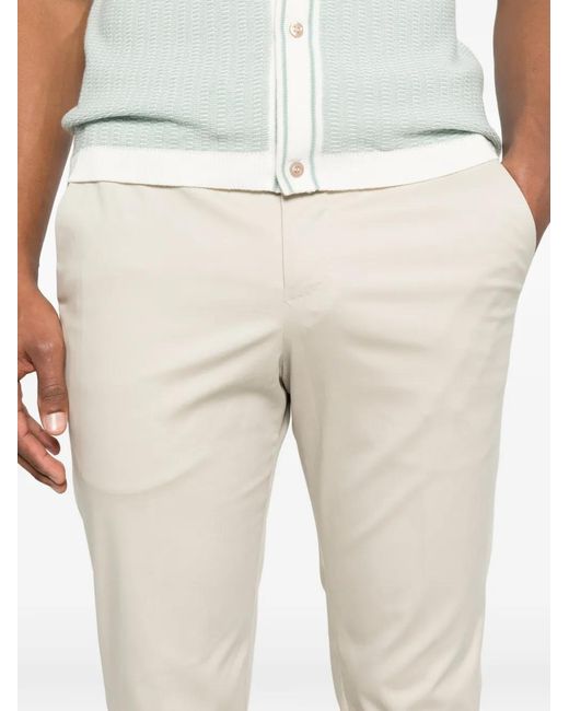 PT Torino White Belt-Loops Trousers for men