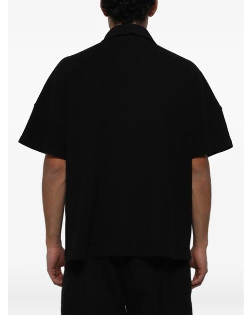 Rhude Boxy Poloshirt Met Logo in het Black voor heren