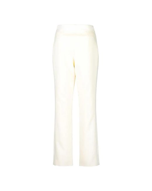 Toccin White Carmela Tuxedo Trousers