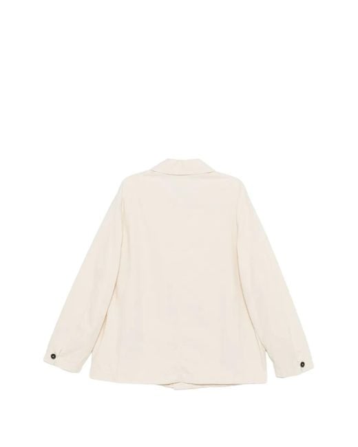 Barena Natural Stae Garzoto Buttoned Jacket for men