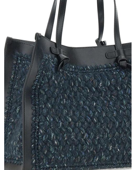 Borsa Tote Con Dettaglio A Nodo di MARCELLA CLUB in Blue