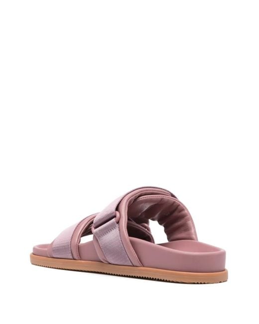 Moncler Pink Logo-Jacquard Slides
