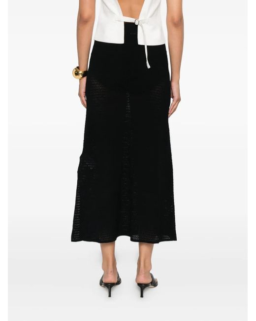 Victoria Beckham Aラインスカート Black