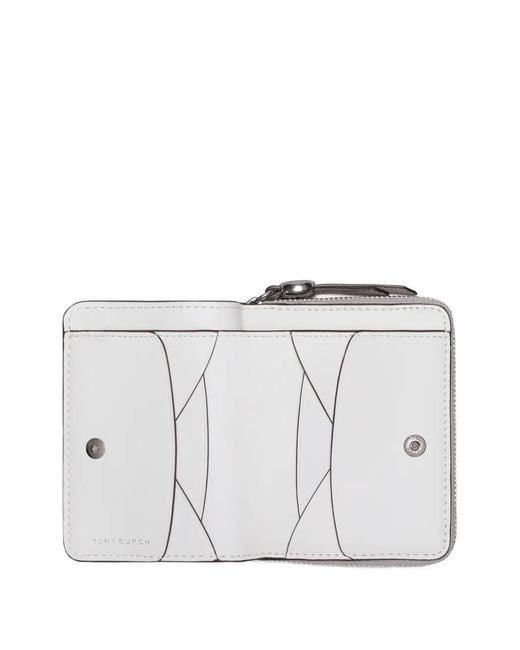 Tory Burch Gray Romy Bi-Fold Wallet