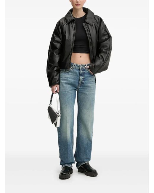 HUGO Blue Logo-Embossed Jeans