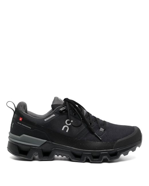 On Running Cloudwander Waterproof Sneakers in Black for Men | Lyst