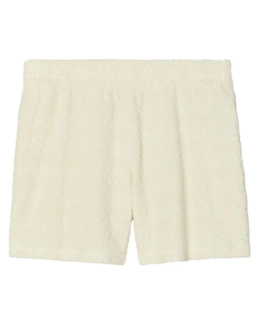 Tory Burch Natural Jacquard Sponge Shorts