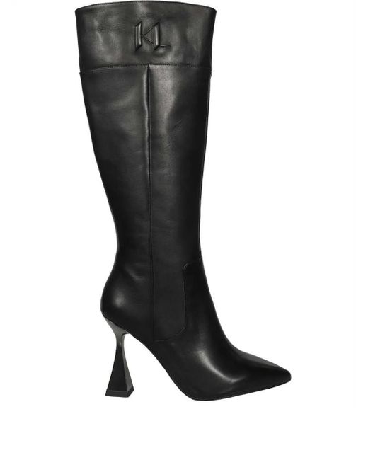 Karl Lagerfeld Black Debut Boots