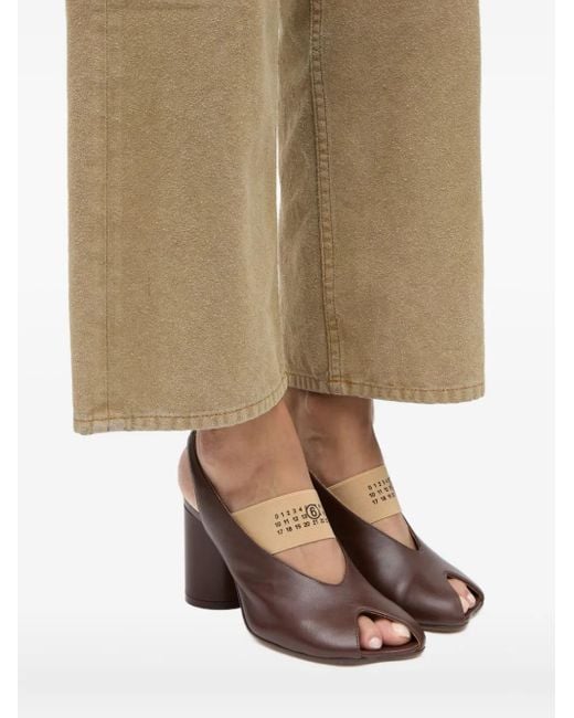 MM6 by Maison Margiela Brown Open-Toe Sandals
