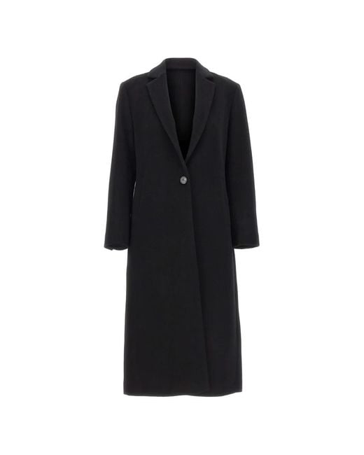 Marella Black Pavido Single-Button Coat