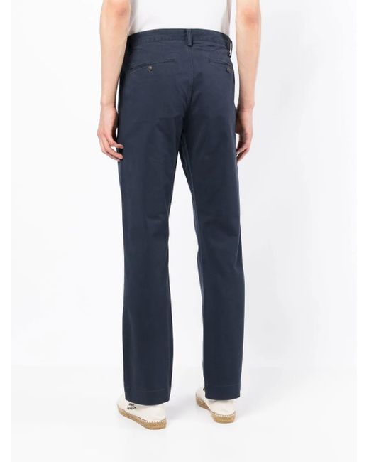 Polo Ralph Lauren Blue Bedford Straight-Fit Trousers for men