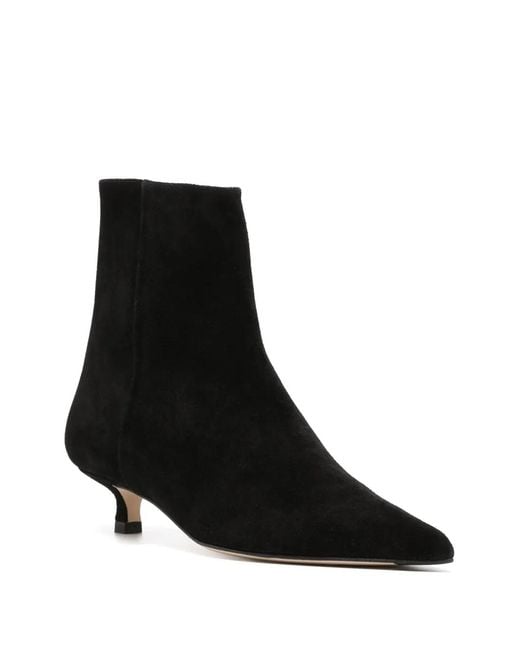 Aeyde Black Sofie Suede Ankle Boots