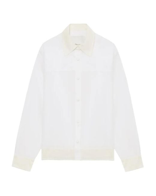 3.1 Phillip Lim Button-Down Blouse in het White