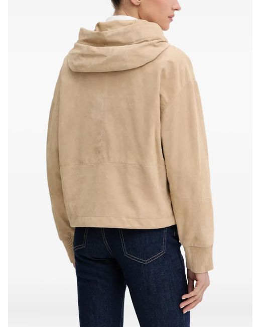 Boss Blue Zip-fastening Hooded Jacket