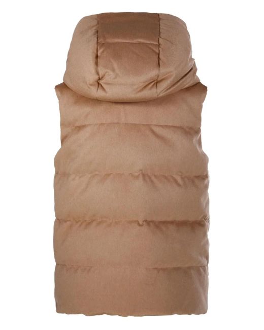 Max Mara Brown Down Vest