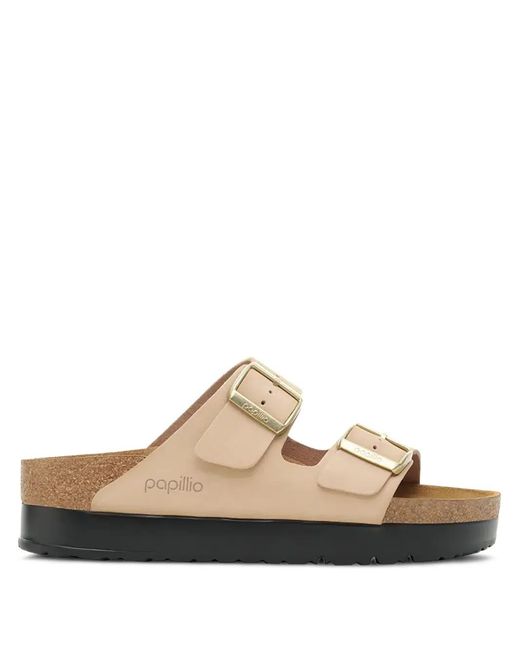Birkenstock White Arizona Double-Strap Sandals