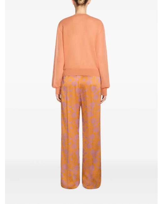Dries Van Noten ラウンドネック プルオーバー Orange